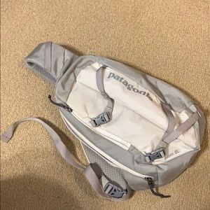 White / Gray Patagonia Sling Bag